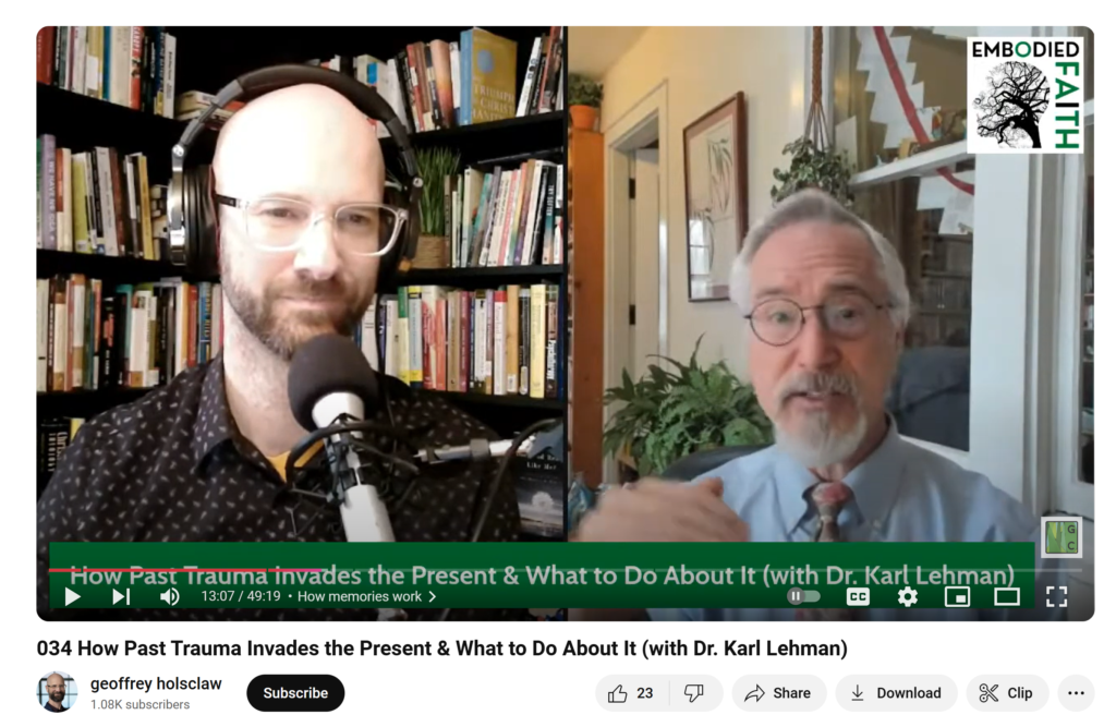 Embodied Faith Podcast with Dr. Geoff Holsclaw Embodied Faith Podcast with Dr. Geoff Holsclaw